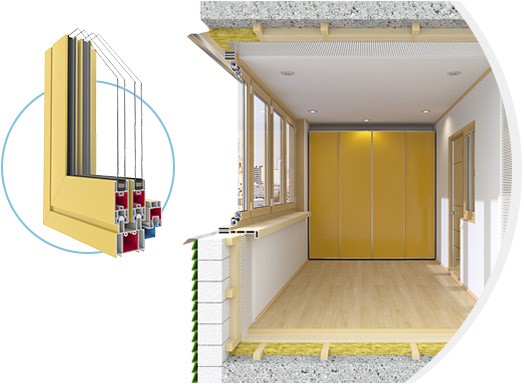 Система пластиковых профиляей "Слайдорс" предназначена для холодного остекления балконов и лоджий.